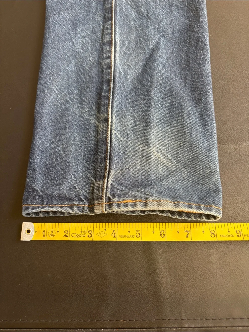 Levi’s Premium 501 Original Fit Button Fly Jeans Dark Wash W35 L32 Men’s
